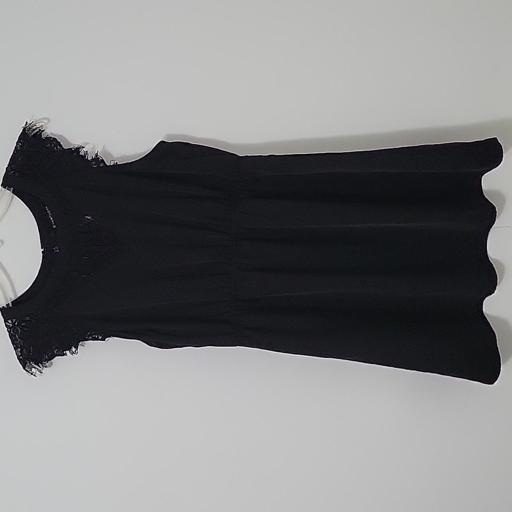 41 Hawthorn Black Sleeveless Lace Dress, Size Large Petite